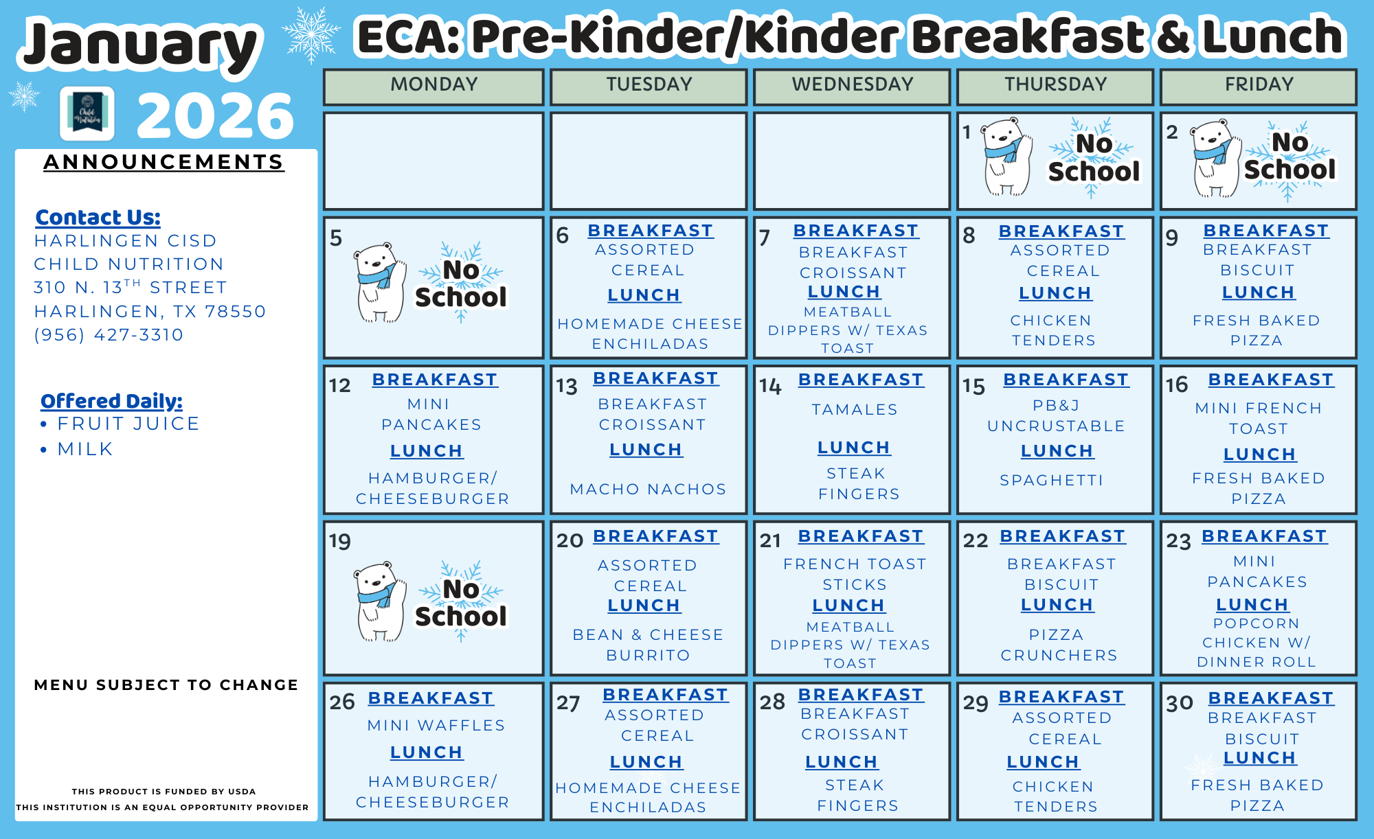 ECA Updated Menu 12/9/25
